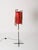 Italian Floor Lamp in Metal, Rattan, Brass and Red Acrylic attributed to Dal Vera, 1950s For Sale - Image 11 of 17