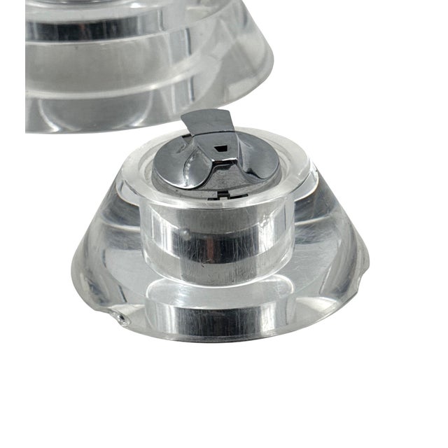 Space Age Lucite Conical Smoking Set, Italy 1970 For Sale - Image 14 of 18