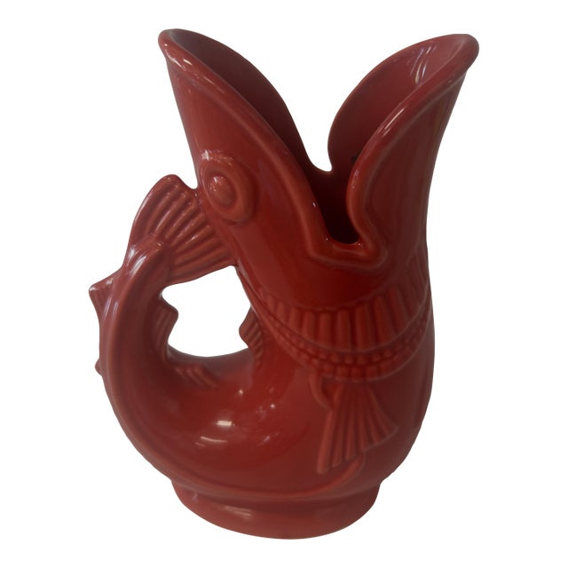 1980s Gluggle Fish Jug by Shreve Crump and Low For Sale