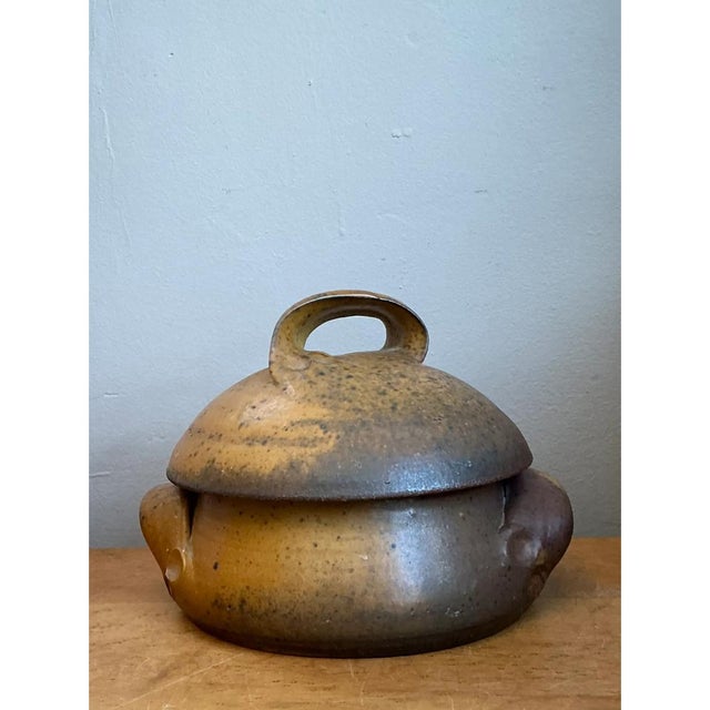 Vintage Studio Pottery Lidded Bowl For Sale - Image 12 of 12