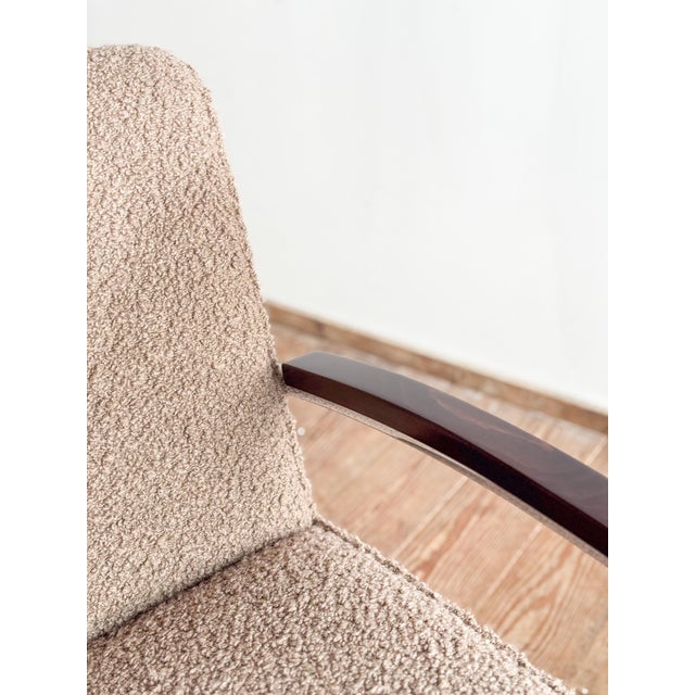 Wood Set of Model 411 Cantilever Lounge Chair and Ottoman from Thonet, Germany, 2000s For Sale - Image 7 of 18