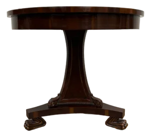 Alfonso Marina Biedermeier Regency Directoire Style Fruitwood Center Lamp Table