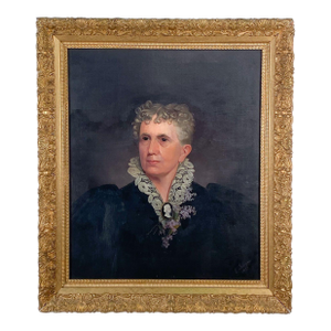 Portrait Signed E. Lundgren, 1895, Sweden