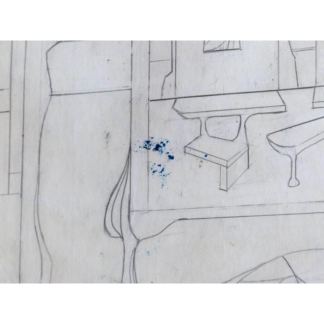 Cundo Bermudez Pencil Drawing, Cuban American Master For Sale - Image 9 of 11