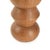 Handcrafted from richly grained wood, this sculptural candle holder features a playful stacked silhouette with alternating...