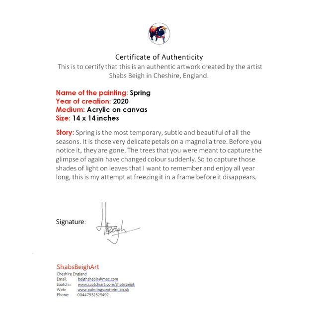 "Spring" Acrylic Painting For Sale - Image 6 of 7