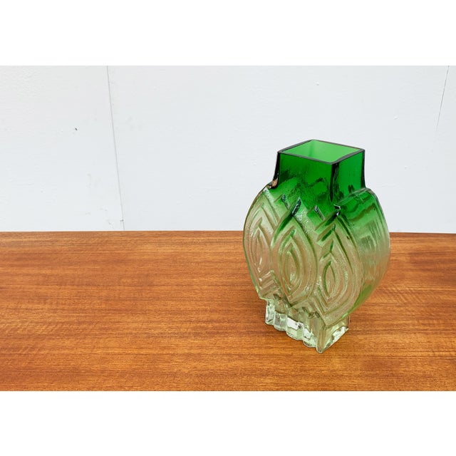 Vintage Finnish Glass Vase by Kaj Blomqvist for Kumela For Sale - Image 13 of 18