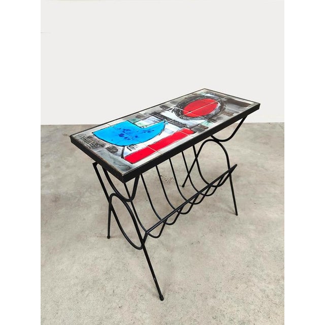Vintage design magazine rack tile table side table Belarti furniture magazine rack living interior restaurant hotel home...