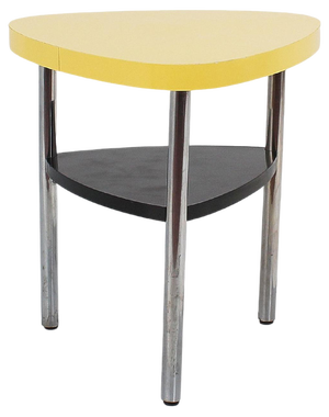Mid-Century Italian Formica and Steel Coffee Table in the style of Ettore Sottsass, 1950