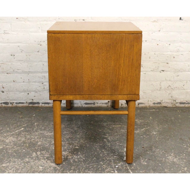 Mid-Century Telephone Bench Designed Attributed to Raymond Lowey for Mengel Furniture Co. For Sale - Image 4 of 14