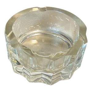 Ashtray in Crystal from Cristallerie De Haute Bretagne, 1970s