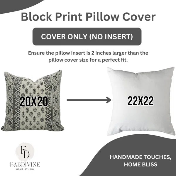 Not Yet Made - Made To Order Fabdivine Handcrafted Cushion Cover 12x20 - Flower Buta For Sale - Image 5 of 5