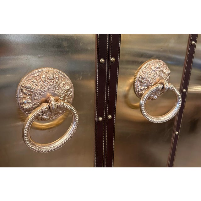 Costume Trunk Dry Bar Cabinet. For Sale - Image 4 of 12