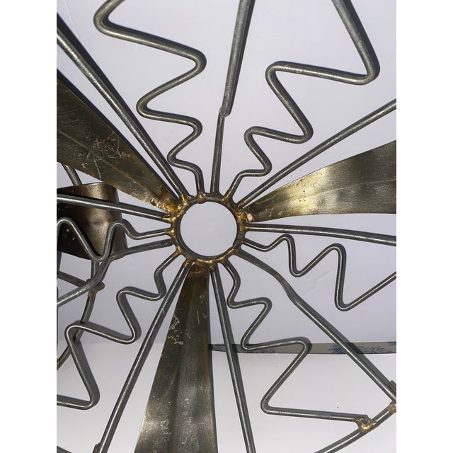 French Folk Art . Set of 3 French Folk Art Metal Basket Bowls, Late 20th Century For Sale - Image 4 of 12