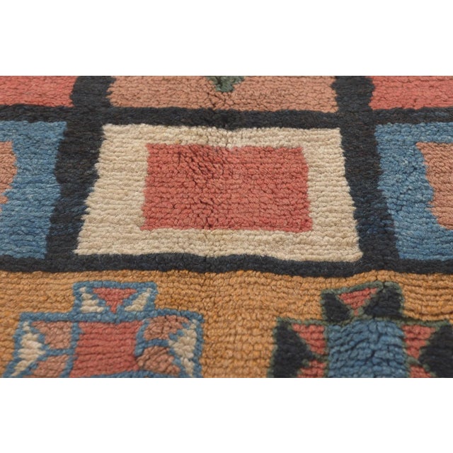 Late 20th Century Late 20th Century Vintage Persian Shiraz Tribal Rug, 03'07 X 04'11 For Sale - Image 5 of 10