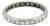 1920's Platinum 28 Single Cut Diamond Bead Set Eternity Ring, Size 7.25 For Sale