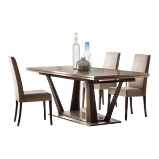 Maison Velour Modern Luxe 10-Piece Italian Dining Room Set For Sale