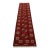 Turkmen Runner 2’5” X 9’6” Red Wool Vintage Tribal Hand-Knotted Oriental Rug For Sale