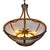 Aged Vintage Iron Mesh Bowl Chandelier For Sale - Image 4 of 9