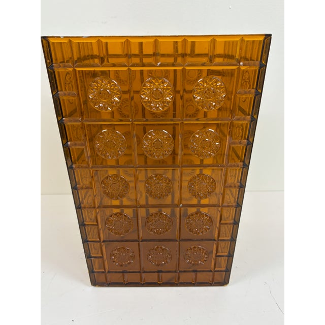 Amber Lucite Style Waste Basket / Trash Can For Sale - Image 17 of 17