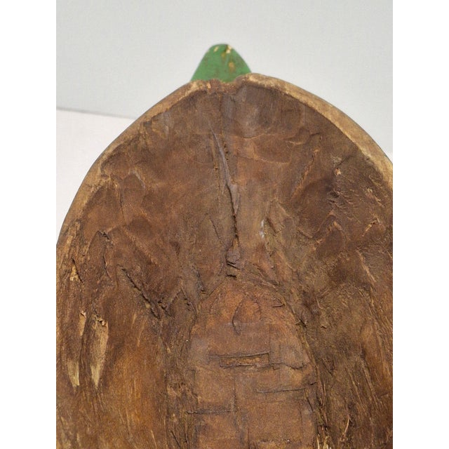 Authentic Baule Goli Kpan Ritual Mask Ivory Coast Hand Carved Wood 14.5" X 4.5" For Sale - Image 16 of 18