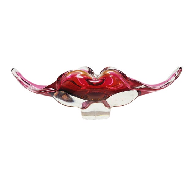 Decorative Bowl by J. Hospodka for Chribska Glassworks, Czechoslovakia, 1960s For Sale - Image 6 of 13