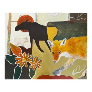 "East Yellowstone" a Painting Inspired by Yellowstone National Park by LWren Walraven For Sale