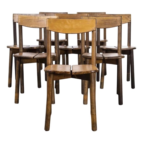 French Oak Dining Chair by Pierre Gautier-Delaye, 1950s For Sale