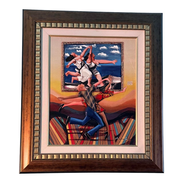 Contemporary Glynn Marcus “Life Imitating Art (Picasso Painting)” Giclee on Canvas With Hand Embellishment and Bas Relief Signed For Sale