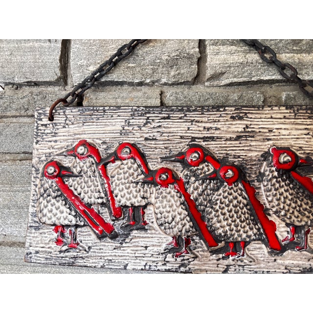 Ceramic Wall Plaque by Marianne Starck for Michael Andersen, Denmark, 1960 For Sale - Image 4 of 8