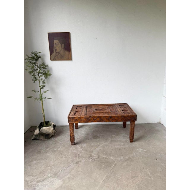 Folk Art Savoyard Coffee Table, 1950s For Sale - Image 4 of 18