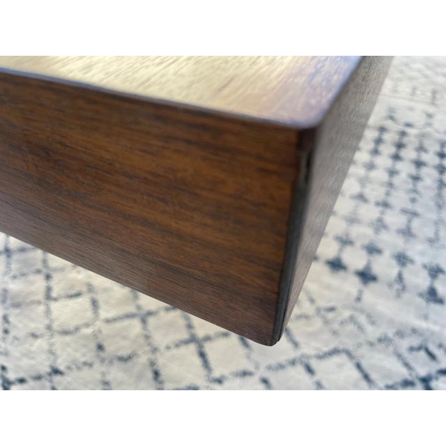 1950s Rare George Nelson for Herman Miller Executive Walnut Dining or Conference Table For Sale In Dallas - Image 6 of 10