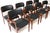 A superb set of eight Danish vintage dining chairs by Erik Buch. They were made in Denmark, they are the model 49 chair...