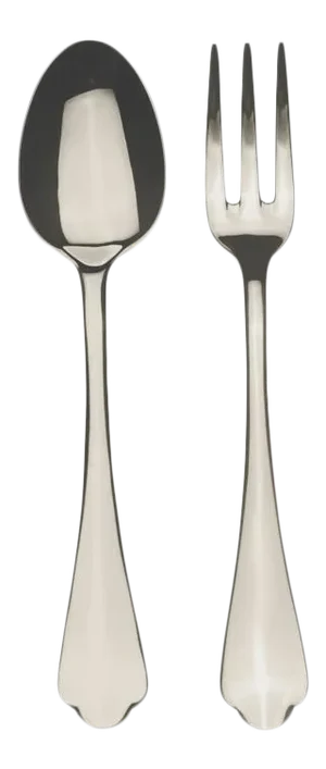 Mepra Dolce Vita 2-Piece Hostess Serving Set, Mirror Champagne