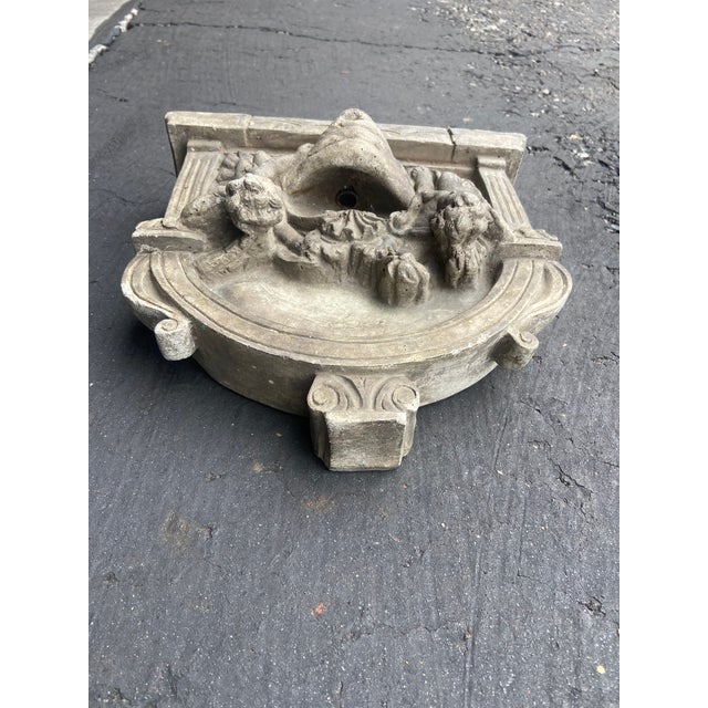 Vintage Table Top Cast Stone Garden Fountain For Sale - Image 14 of 14