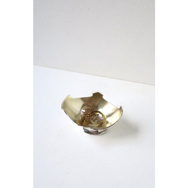 Sterling Silver Vessel or Jewelry Dish For Sale In New York - Image 6 of 12
