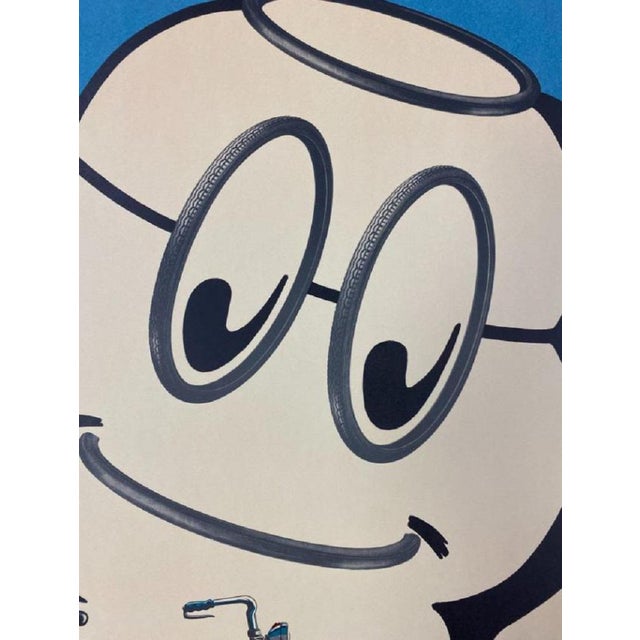 Michelin Bicycle Tire Lithographic Poster, 1980 For Sale - Image 6 of 8