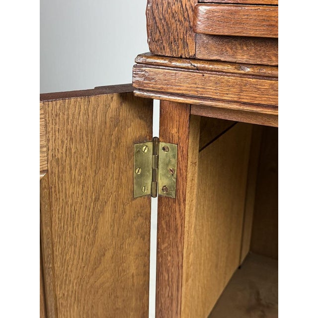 Brown Oak Filing Cabinet, 1890s For Sale - Image 8 of 18