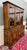 Antique English Large Bookcase Cupboard Cabinet Triple Door Glass Oak C. 1930s For Sale - Image 16 of 18