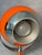 Space Age Orange Eyeball Desk Lamp, Europe, 1970s For Sale - Image 4 of 11