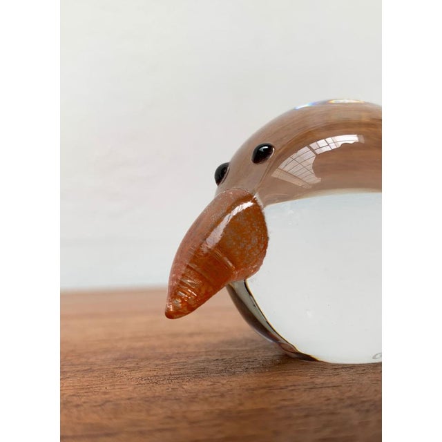 Vintage Italian Handmade Glass Bird from Collevilca, Italy For Sale - Image 5 of 15