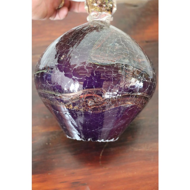 Purple Art Glass Bottle For Sale In Philadelphia - Image 6 of 8