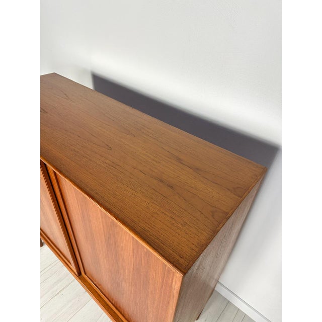 Mid-Century Minimalistic Teak Cabinet by H. W. Klein for Bramin, Denmark, 1960s For Sale - Image 10 of 13