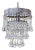 Italian Silver Upside Down Layered Cake Chandelier For Sale