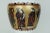 Neoclassical White Opaline Vase with Gilt Painted Chariot Scene For Sale - Image 4 of 6