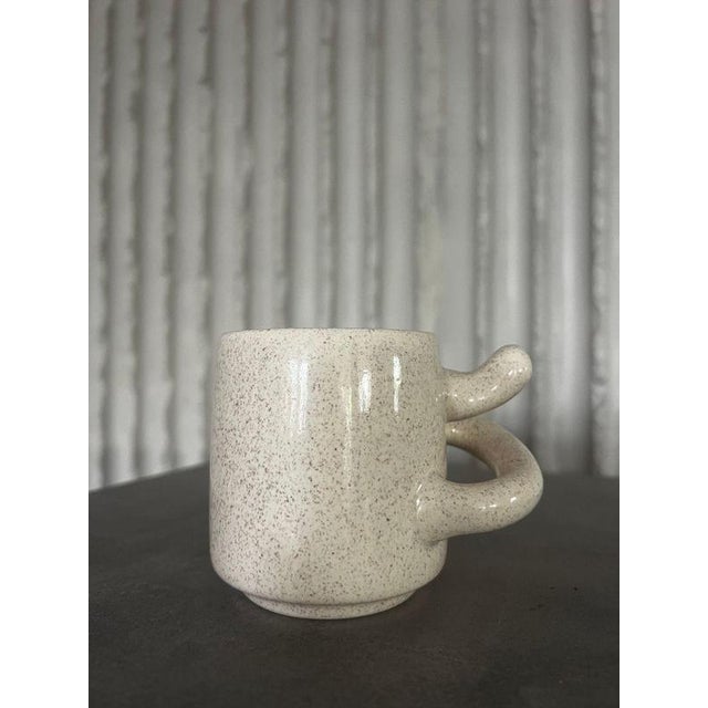 Cream Ceramic Tea Set by Ove Pollas for Pollas Design, Denmark, 1970s, Set of 7 For Sale - Image 8 of 15