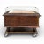 Wooden and Acrylic Glass Serving Trolley For Sale