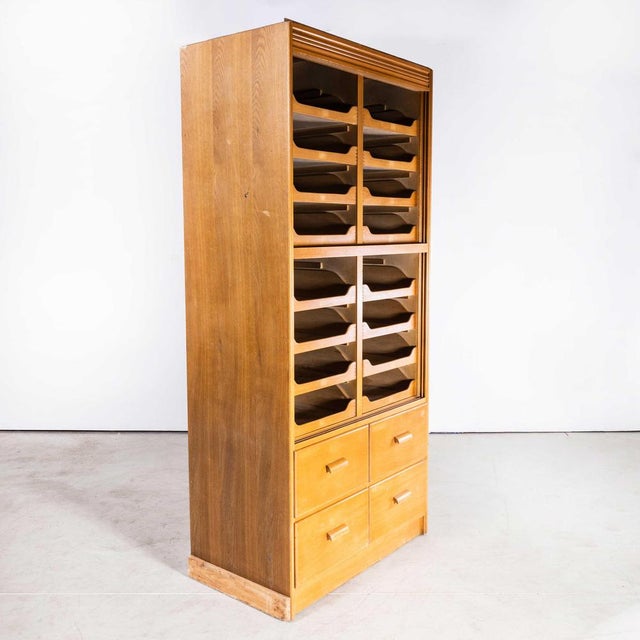 Brown Fronted Original Haberdashery Storage Unit, 1950s For Sale - Image 8 of 10