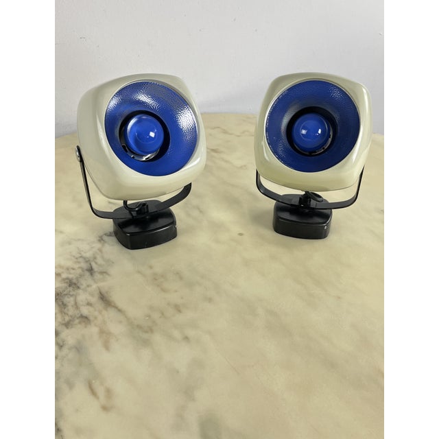 Ivory Space Age Adjustable Spotlights from Harveiluce, 1970s, Set of 2 For Sale - Image 8 of 16