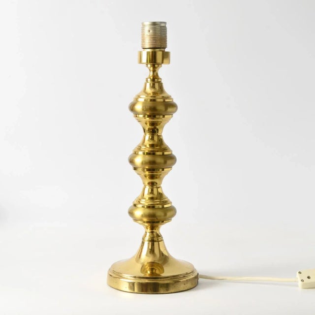 Mid-Century Brass Table Lamp, 1970s For Sale - Image 6 of 12